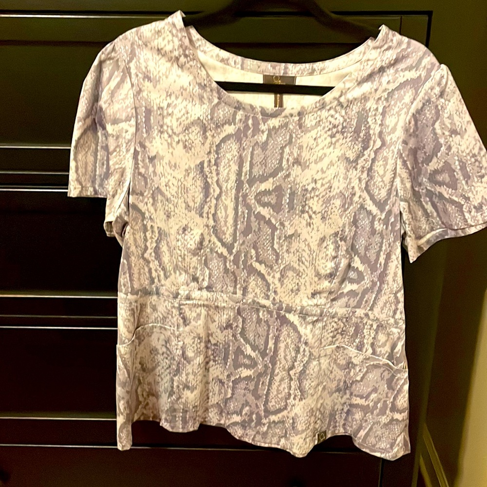 Jaanuu scrub top- snake print